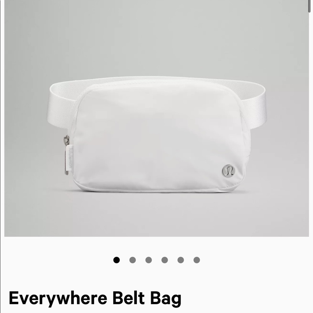 brand new lululemon belt bag in white